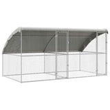 Cuccia per cani 2 pcs Argento 4 x 2 x 2 m Acciaio zincato