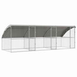 Cuccia per cani 3 pcs Argento 6 x 2 x 2 m Acciaio zincato