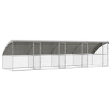 Cuccia per cani 4 pcs Argento 8 x 2 x 2 m Acciaio zincato
