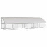 Cuccia per cani 4 pcs Argento 8 x 2 x 2 m Acciaio zincato