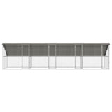Cuccia per cani 4 pcs Argento 8 x 2 x 2 m Acciaio zincato