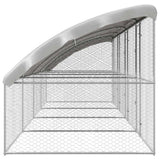 Cuccia per cani 4 pcs Argento 8 x 2 x 2 m Acciaio zincato