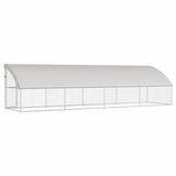 Cuccia per cani 4 pcs Argento 8 x 2 x 2 m Acciaio zincato