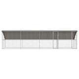 Cuccia per cani 4 pcs Argento 8 x 2 x 2 m Acciaio zincato