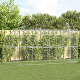 Cuccia per cani 2 pcs Argento 4 x 2 x 2 m Acciaio zincato