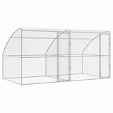 Cuccia per cani 2 pcs Argento 4 x 2 x 2 m Acciaio zincato