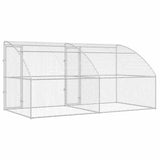 Cuccia per cani 2 pcs Argento 4 x 2 x 2 m Acciaio zincato