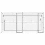 Cuccia per cani 2 pcs Argento 4 x 2 x 2 m Acciaio zincato