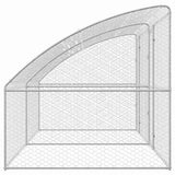 Cuccia per cani 2 pcs Argento 4 x 2 x 2 m Acciaio zincato