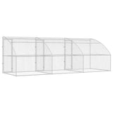 Cuccia per cani 3 pcs Argento 6 x 2 x 2 m Acciaio zincato