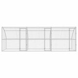 Cuccia per cani 3 pcs Argento 6 x 2 x 2 m Acciaio zincato