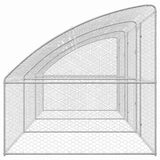 Cuccia per cani 3 pcs Argento 6 x 2 x 2 m Acciaio zincato