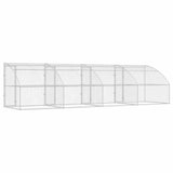 Cuccia per cani 4 pcs Argento 8 x 2 x 2 m Acciaio zincato
