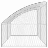 Cuccia per cani 2 pcs Argento 4 x 2 x 2 m Acciaio zincato