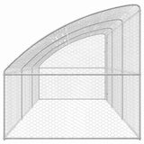 Cuccia per cani 3 pcs Argento 6 x 2 x 2 m Acciaio zincato