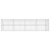Cuccia per cani 4 pcs Argento 8 x 2 x 2 m Acciaio zincato