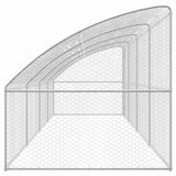 Cuccia per cani 4 pcs Argento 8 x 2 x 2 m Acciaio zincato