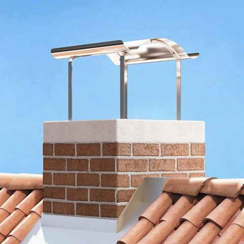 Cappello per Camino Argento 59.5 x 50 x 36.5 cm