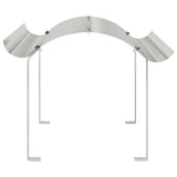 Cappello per Camino Argento 59.5 x 50 x 36.5 cm