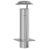 Estensione Camino Argento 25 x 25 x 65 cm Acciaio inossidabile