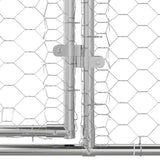 Cuccia per cani Argento 2 x 2 x 2 m Acciaio zincato