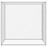 Gabbia per cani Argento 200 x 200 x 200 cm Acciaio zincato