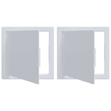 Pannelli di Accesso 2 pcs Bianco 15 x 15 cm Plastica ABS