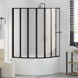 Parete doccia Nero 168 x 140 cm Alluminio