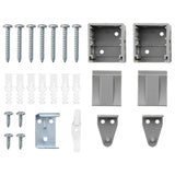 Tenda per Finestra con tende Argento Alluminio