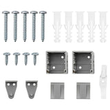 Tenda per Finestra con tende Argento Alluminio