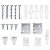 Tenda per Finestra con tende Bianco Alluminio