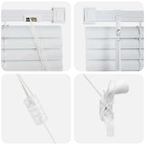 Tenda per Finestra con tende Bianco Alluminio