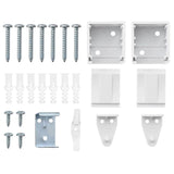 Tenda per Finestra con tende Bianco Alluminio