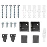 Tenda per Finestra con tende Grigio scuro Alluminio