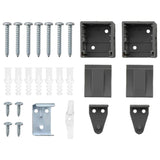 Tenda per Finestra con tende Grigio scuro Alluminio