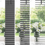 Tendaggi a veneziana Grigio scuro 130 x 125 cm Alluminio