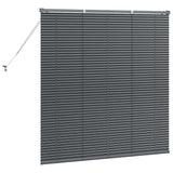 Tendaggi a veneziana Grigio scuro 130 x 125 cm Alluminio