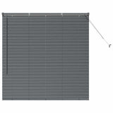 Tendaggi a veneziana Grigio scuro 130 x 125 cm Alluminio