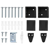 Tenda per Finestra con tende Nero Alluminio