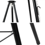 Treppiede da Campeggio Nero 92 x 92 x 191,5 cm Acciaio