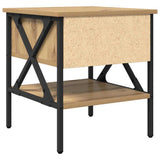 Comodino 2 pz rovere artigianale 40 x 42 x 45 cm