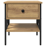 Comodino 2 pz rovere artigianale 40 x 42 x 45 cm
