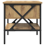 Comodino 2 pz rovere artigianale 40 x 42 x 45 cm