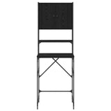 Mobile per lavatrice Rovere nero 68 x 48.5 x 194 cm