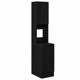 Credenza da cucina con cassetto Rovere Nero 32 x 50 x 180 cm