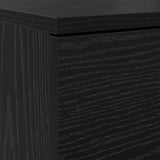 Scarpiera Rovere nero 100.5 x 28 x 100 cm Legno truciolato