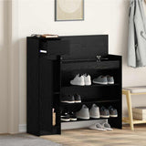 Scarpiera Rovere nero 100.5 x 28 x 100 cm Legno truciolato