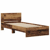 Struttura del letto Legno vecchio 90 x 200 cm Legno truciolato