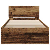 Struttura del letto Legno vecchio 90 x 200 cm Legno truciolato