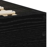 Struttura del letto Rovere Nero 75 x 190 cm Legno truciolato